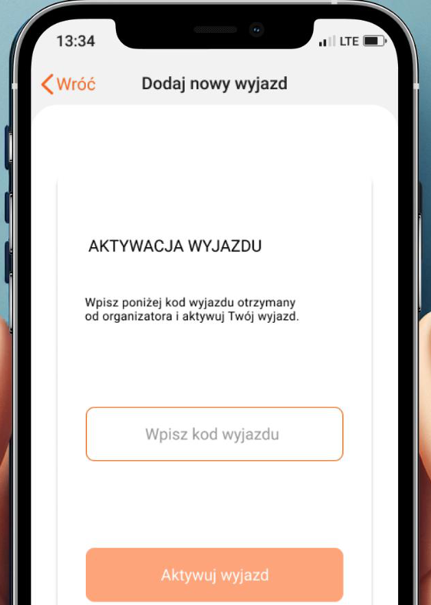 Access code entry screen