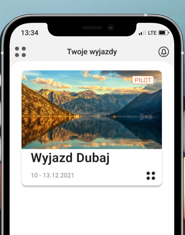 Your trips screen after activation